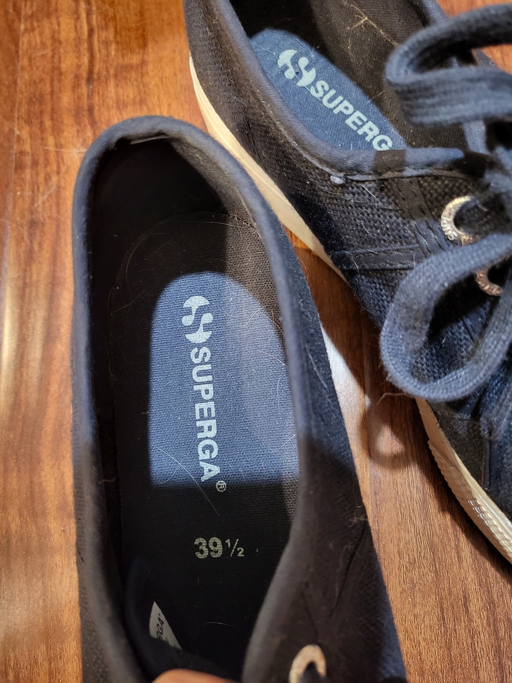 Superga Navy Canvas Low-Top Lace-Up Sneakers - Picture 2 of 3
